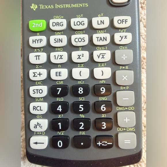 Texas Instruments TI-30Xa Solar Calculator - Black and Green - Picture 8 of 8